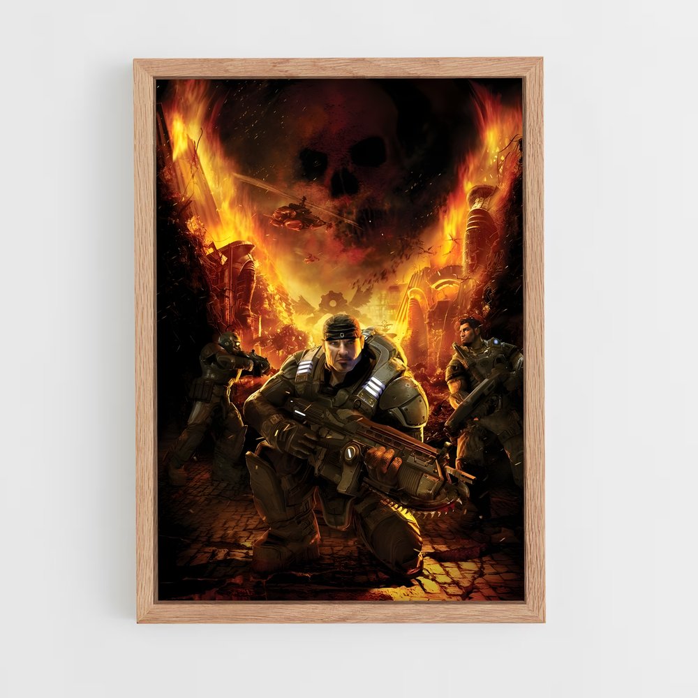 Poster Halo Wars: Heroes Unleashed – affiche Gears of war (vue 4)